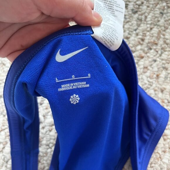 Nike bikini bottom Swimsuit Blue Size Large with Drawstring - Picture 5 of 7